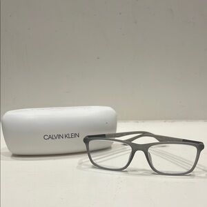 Calvin Klein Gray Eyeglasses with Case